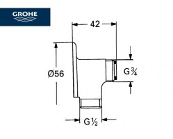 MEDIDAS ESCUDO DE PARED GROHE